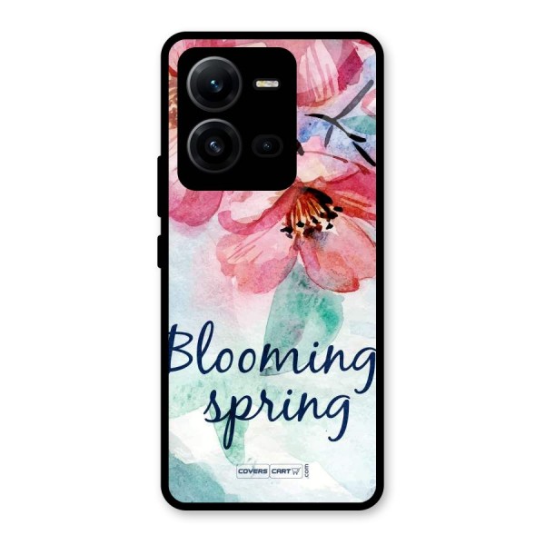 Blooming Spring Glass Back Case for Vivo V25