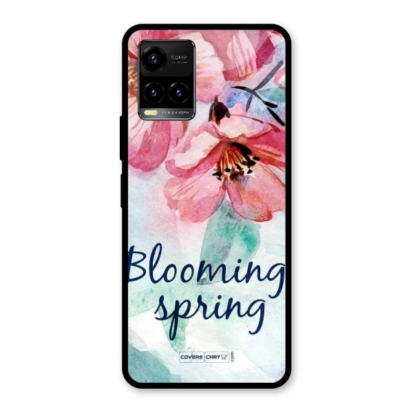 Blooming Spring Glass Back Case for Vivo Y21 2021