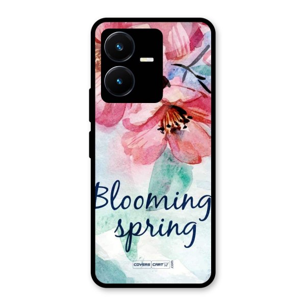 Blooming Spring Glass Back Case for Vivo Y22