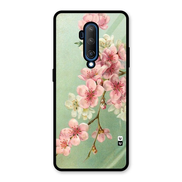 Blossom Cherry Design Glass Back Case for OnePlus 7T Pro