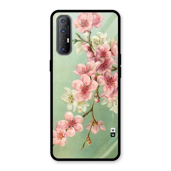 Blossom Cherry Design Glass Back Case for Oppo Reno3 Pro