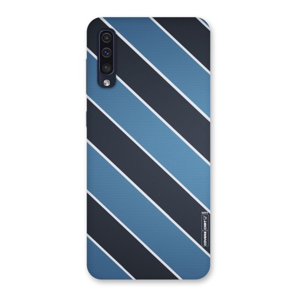 Blue Black Stripes Back Case for Galaxy A50