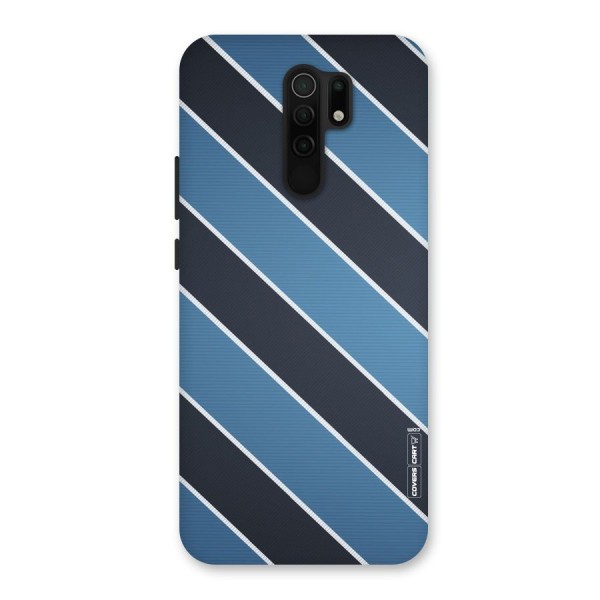 Blue Black Stripes Back Case for Poco M2