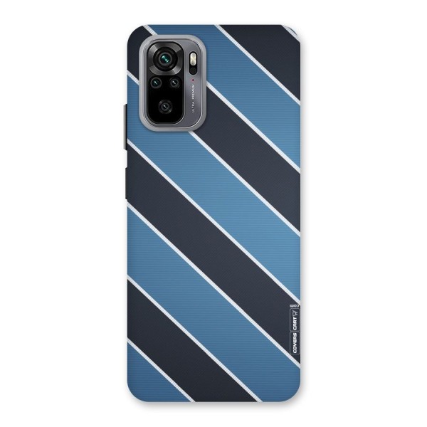 Blue Black Stripes Back Case for Redmi Note 10