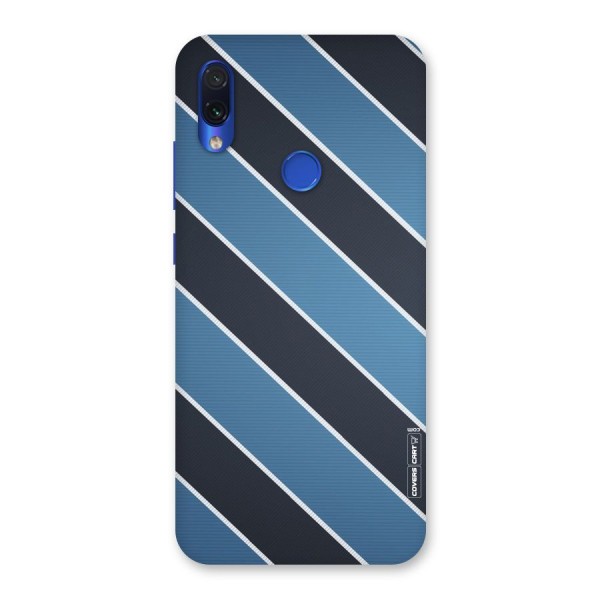 Blue Black Stripes Back Case for Redmi Note 7