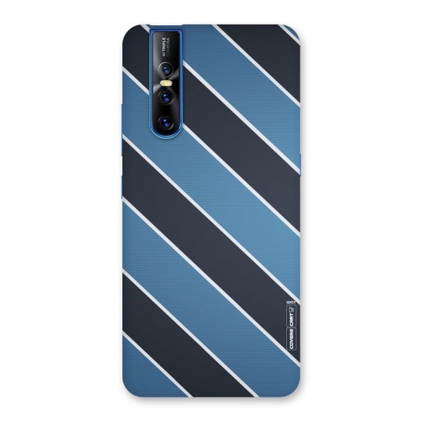 Blue Black Stripes Back Case for Vivo V15 Pro