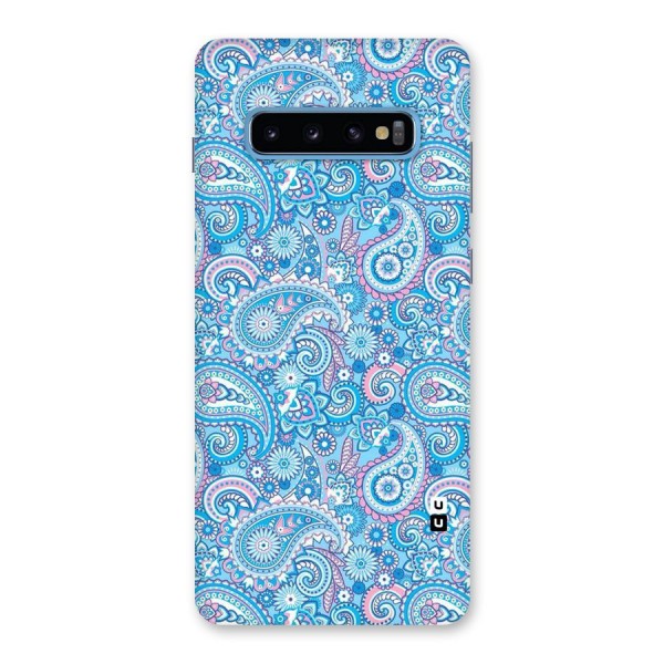 Blue Block Pattern Back Case for Galaxy S10 Plus