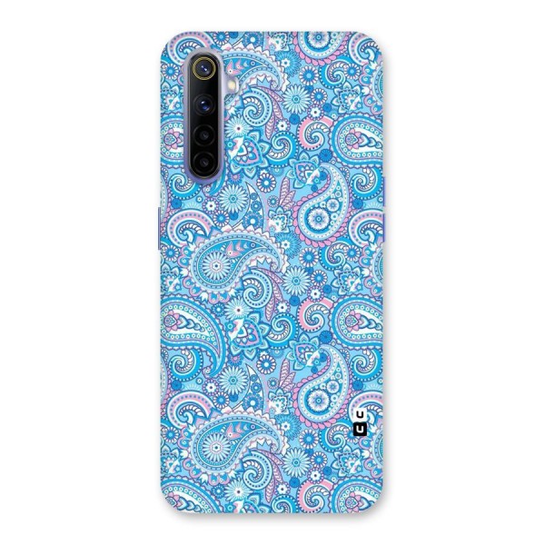 Blue Block Pattern Back Case for Realme 6i