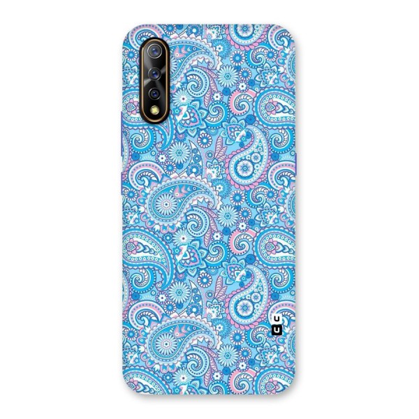 Blue Block Pattern Back Case for Vivo Z1x