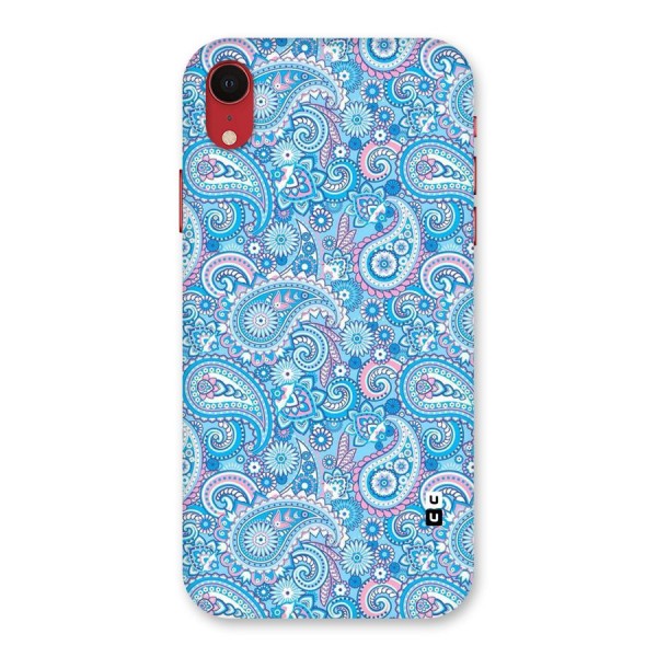 Blue Block Pattern Back Case for iPhone XR