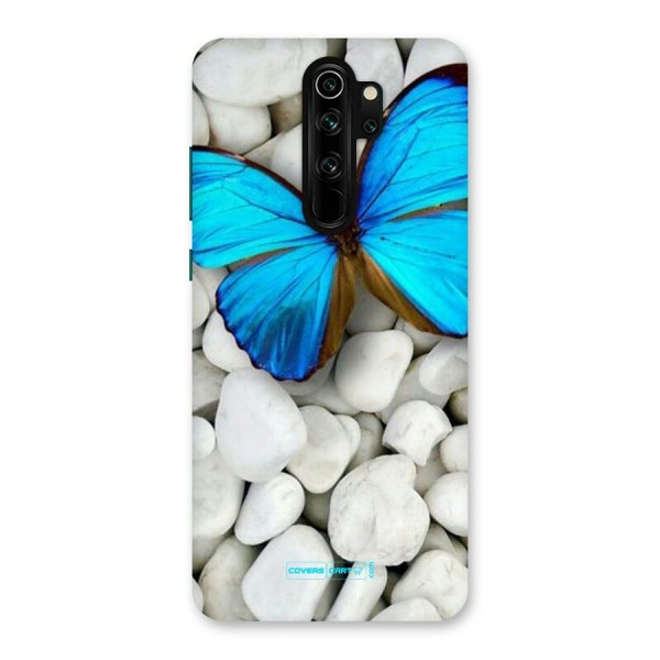 Blue Butterfly Back Case for Redmi Note 8 Pro