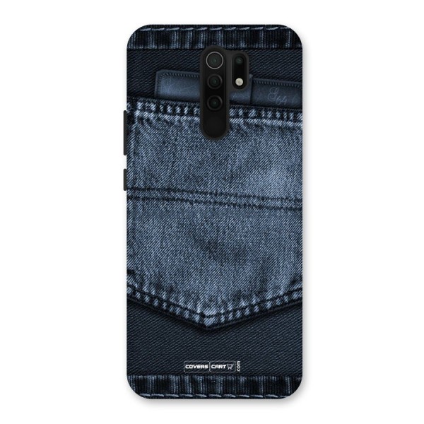 Blue Denim Back Case for Redmi 9 Prime