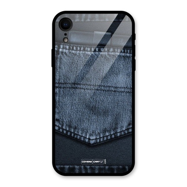 Blue Denim Glass Back Case for XR