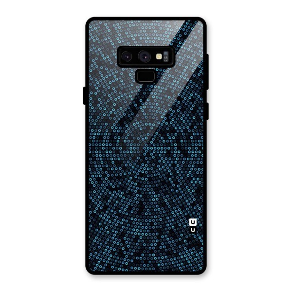 Blue Disco Lights Glass Back Case for Galaxy Note 9