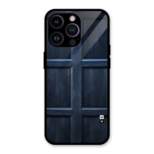 Blue Door Design Glass Back Case for iPhone 14 Pro Max