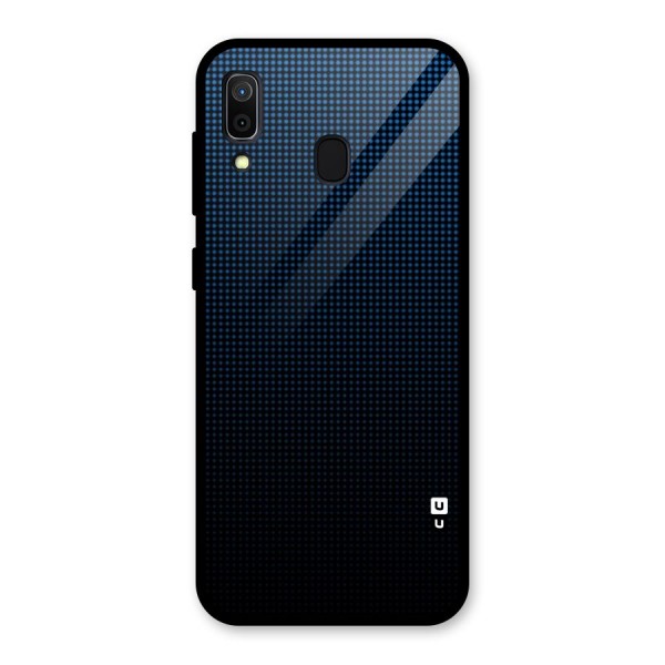 Blue Dots Shades Glass Back Case for Galaxy A30