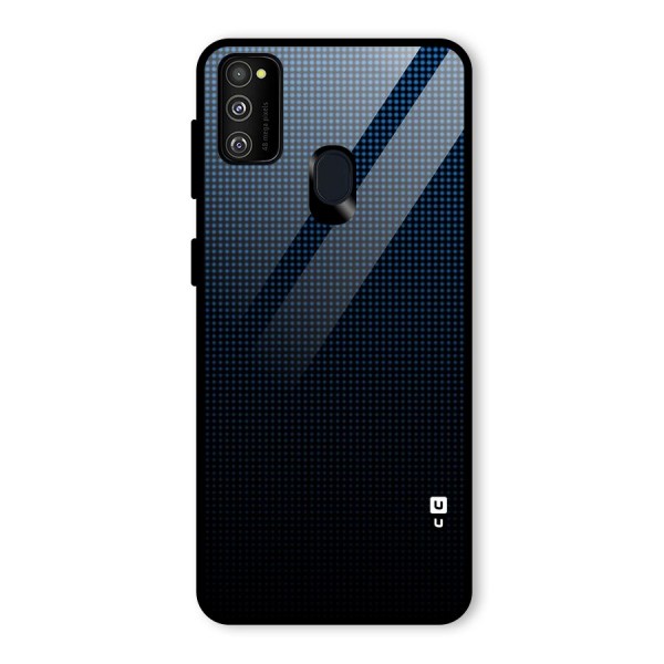 Blue Dots Shades Glass Back Case for Galaxy M21