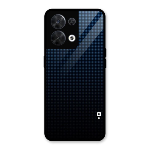 Blue Dots Shades Glass Back Case for Oppo Reno8 5G