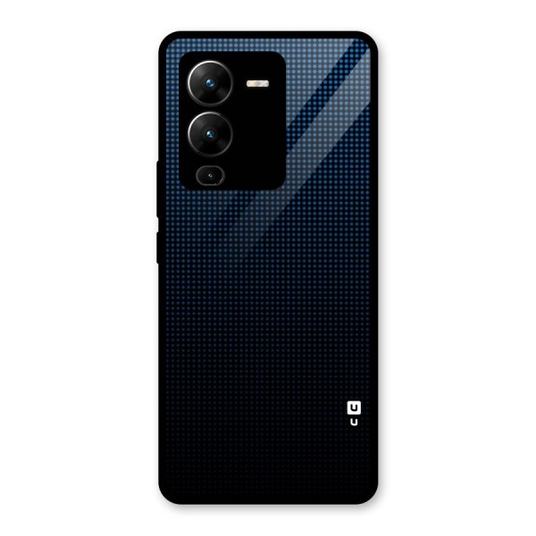 Blue Dots Shades Glass Back Case for Vivo V25 Pro