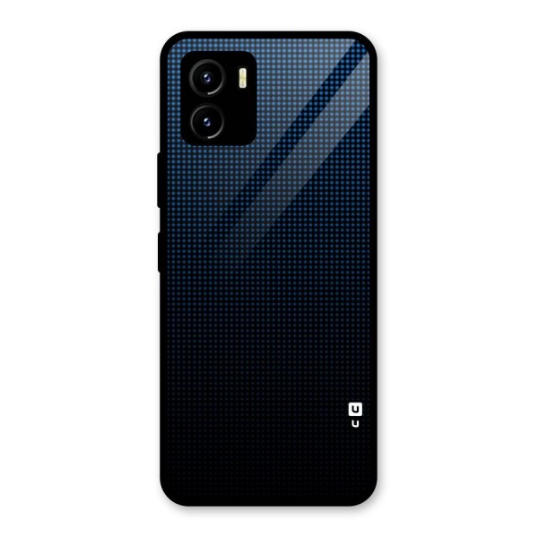 Blue Dots Shades Glass Back Case for Vivo Y15s