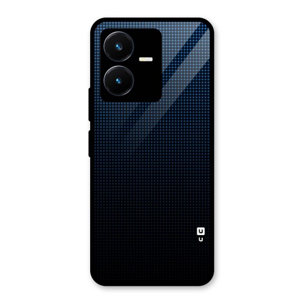 Blue Dots Shades Glass Back Case for Vivo Y22