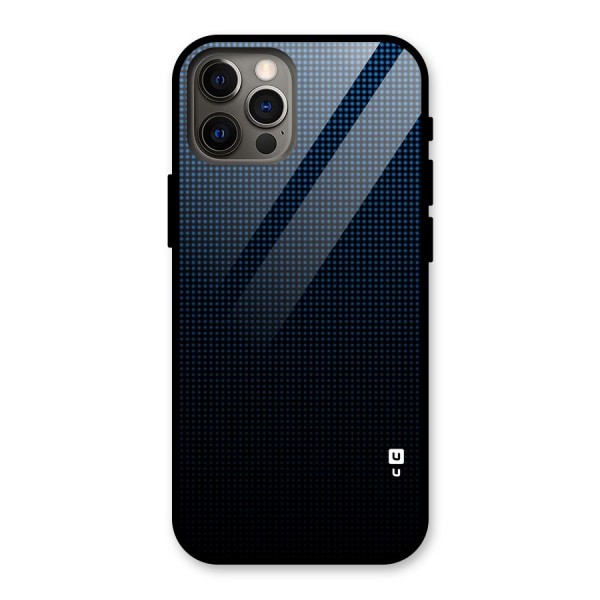 Blue Dots Shades Glass Back Case for iPhone 12 Pro