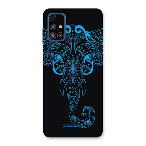 Blue Elephant Ethnic Back Case for Galaxy M51