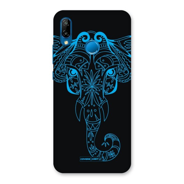 Blue Elephant Ethnic Back Case for Huawei P20 Lite