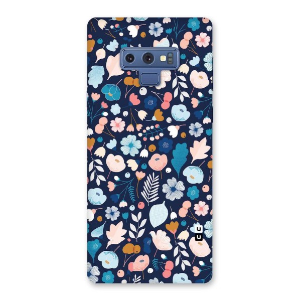 Blue Floral Back Case for Galaxy Note 9