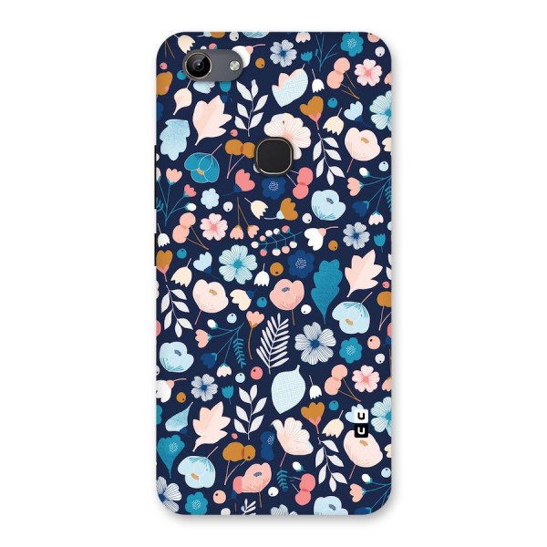 Blue Floral Back Case for Vivo Y81