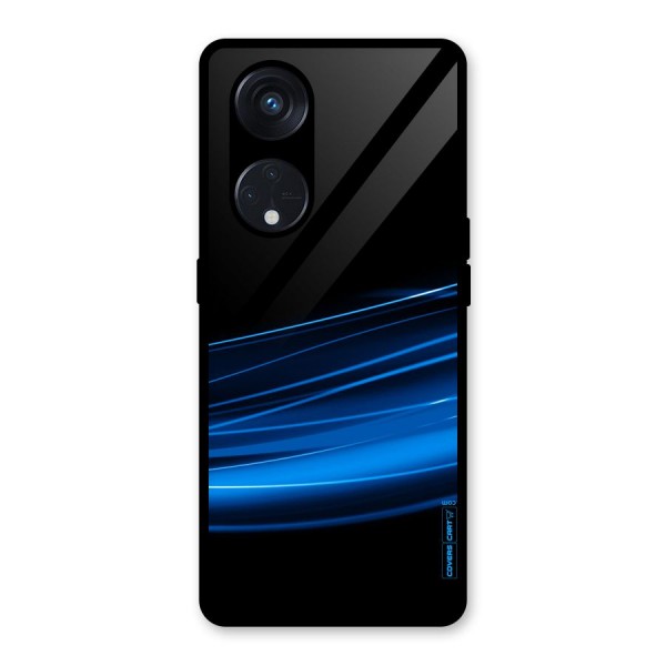 Blue Flow Glass Back Case for Reno8 T 5G