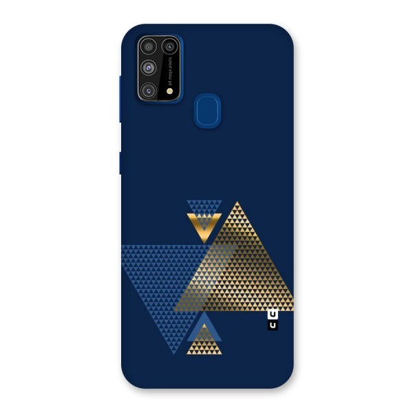 Blue Gold Triangles Back Case for Galaxy M31