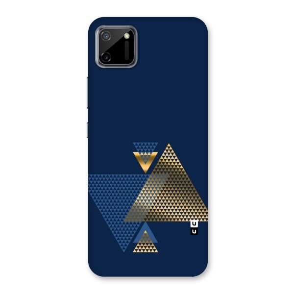 Blue Gold Triangles Back Case for Realme C11