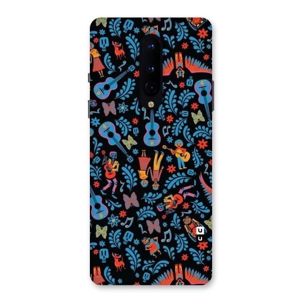 Blue Guitar Pattern Back Case for OnePlus 8