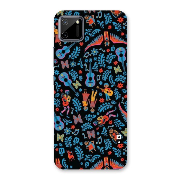 Blue Guitar Pattern Back Case for Realme C11