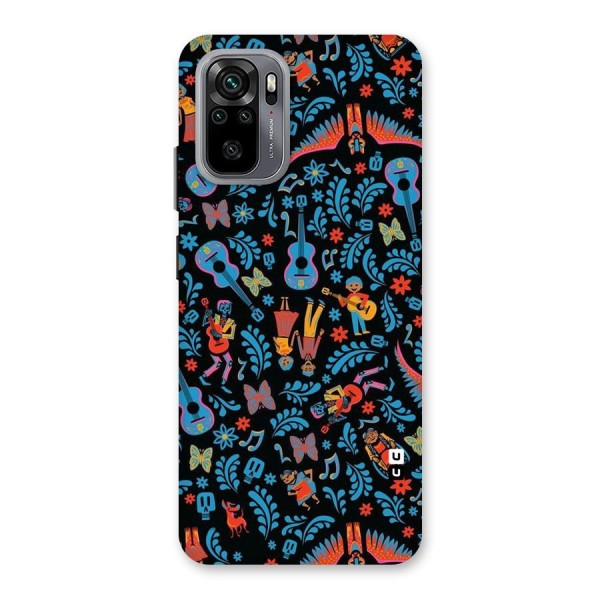 Blue Guitar Pattern Back Case for Redmi Note 10