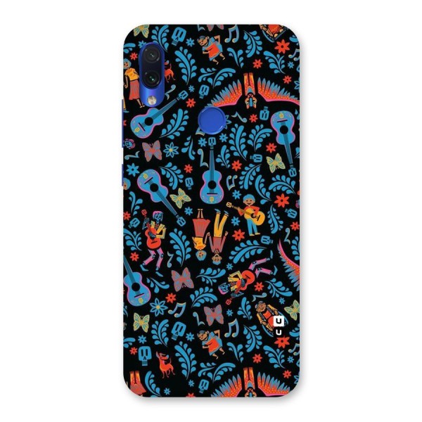 Blue Guitar Pattern Back Case for Redmi Note 7