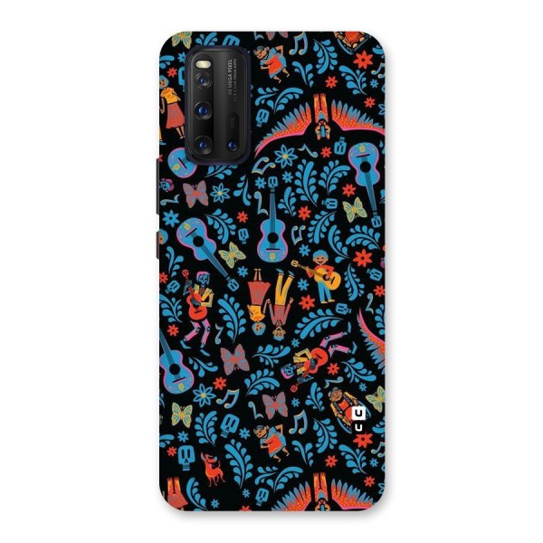 Blue Guitar Pattern Back Case for Vivo iQOO 3