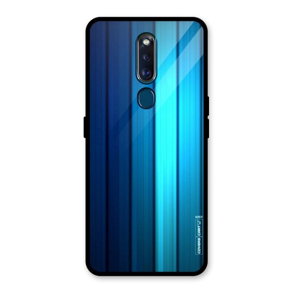 Blue Hues Glass Back Case for Oppo F11 Pro