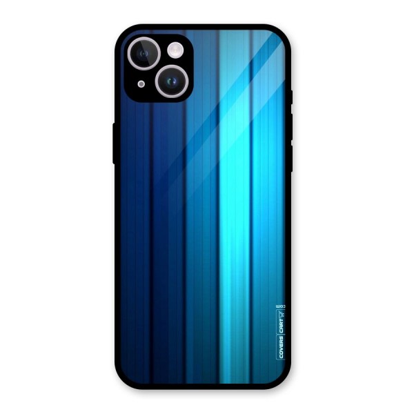 Blue Hues Glass Back Case for iPhone 14 Plus