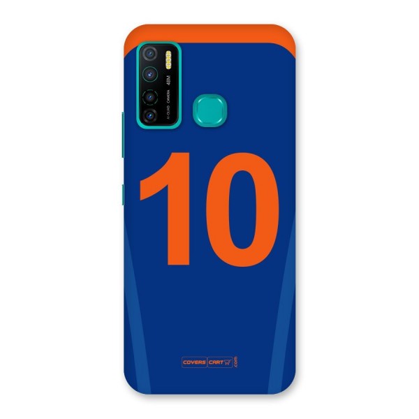 Blue Jersey Back Case for Infinix Hot 9 Pro