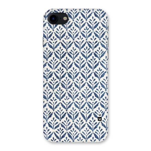 Blue Leaf Back Case for iPhone SE 2020