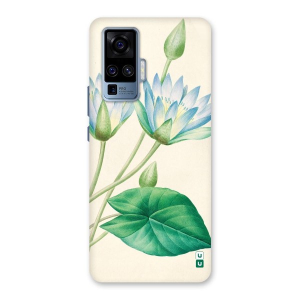 Blue Lotus Back Case for Vivo X50 Pro