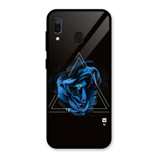 Blue Magic Triangle Glass Back Case for Galaxy A30