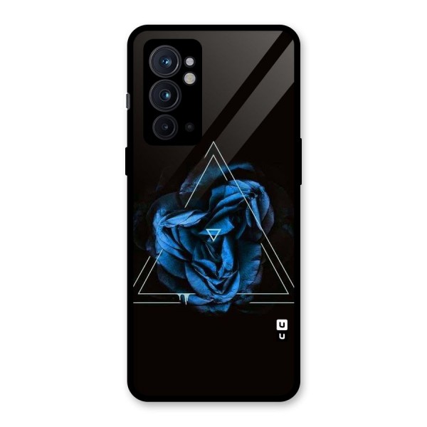 Blue Magic Triangle Glass Back Case for OnePlus 9RT 5G