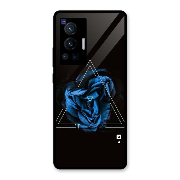 Blue Magic Triangle Glass Back Case for Vivo X70 Pro