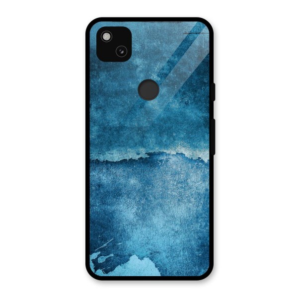 Blue Paint Wall Glass Back Case for Google Pixel 4a