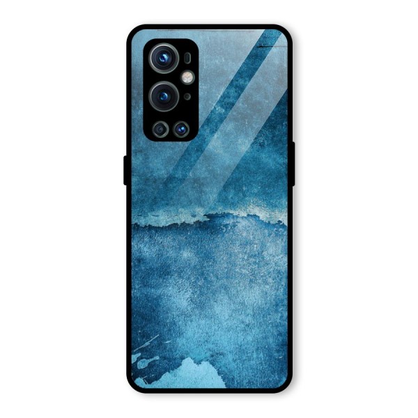 Blue Paint Wall Glass Back Case for OnePlus 9 Pro