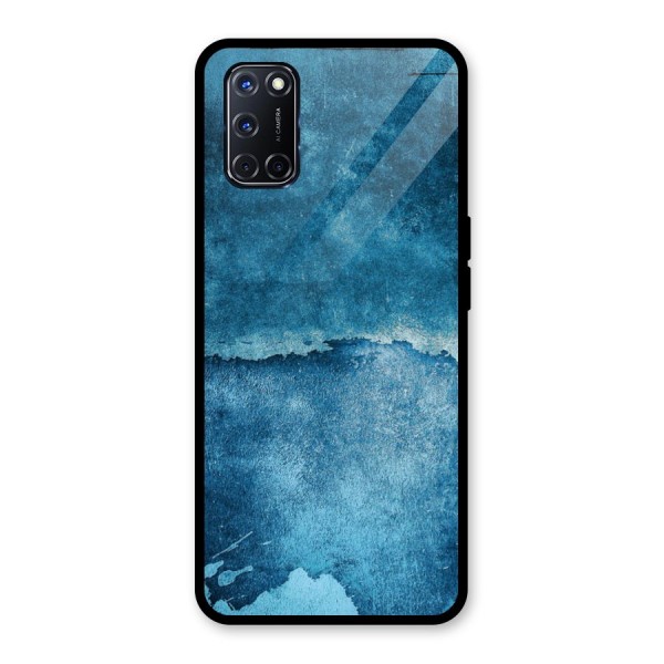 Blue Paint Wall Glass Back Case for Oppo A52