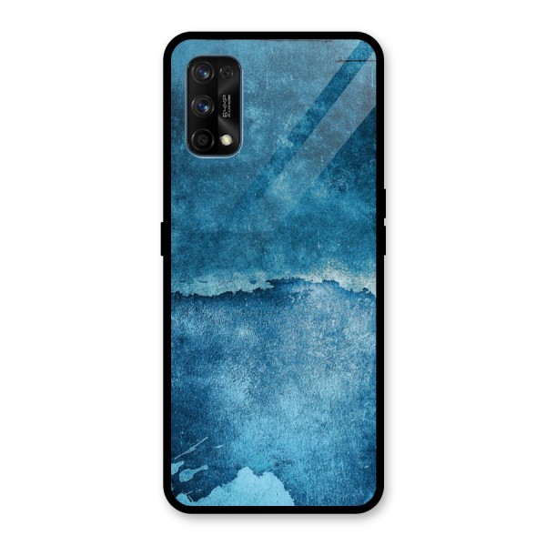 Blue Paint Wall Glass Back Case for Realme 7 Pro